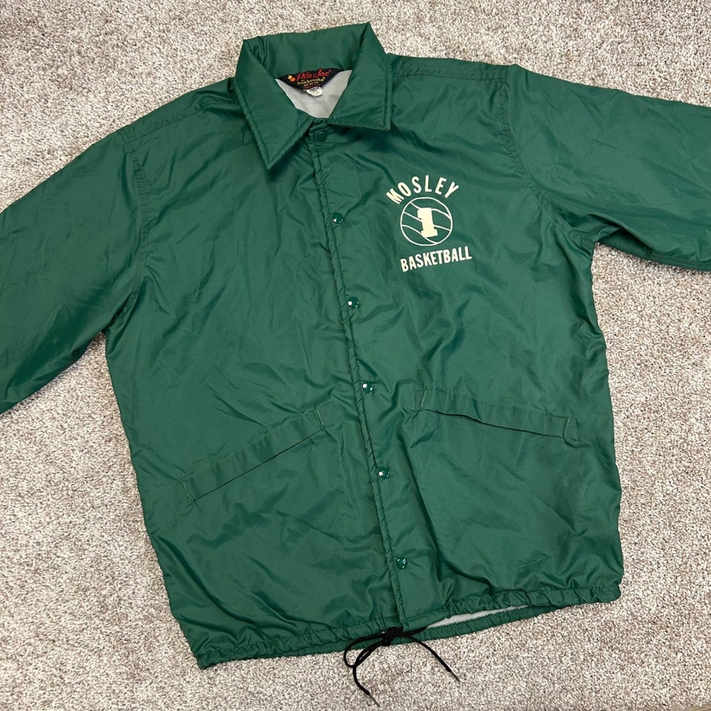 Vintage Pla-Jac by Dunbrooke Jacket Mosley Basketball Men Size Medium Green
